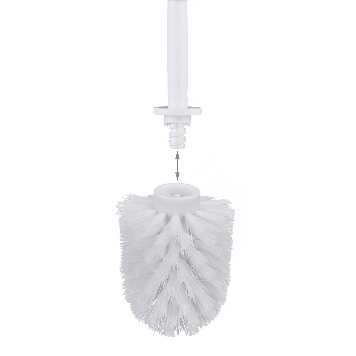 HLAVA kefky 9,5 mm - biela, plast (8/9cm) - Relaxdays