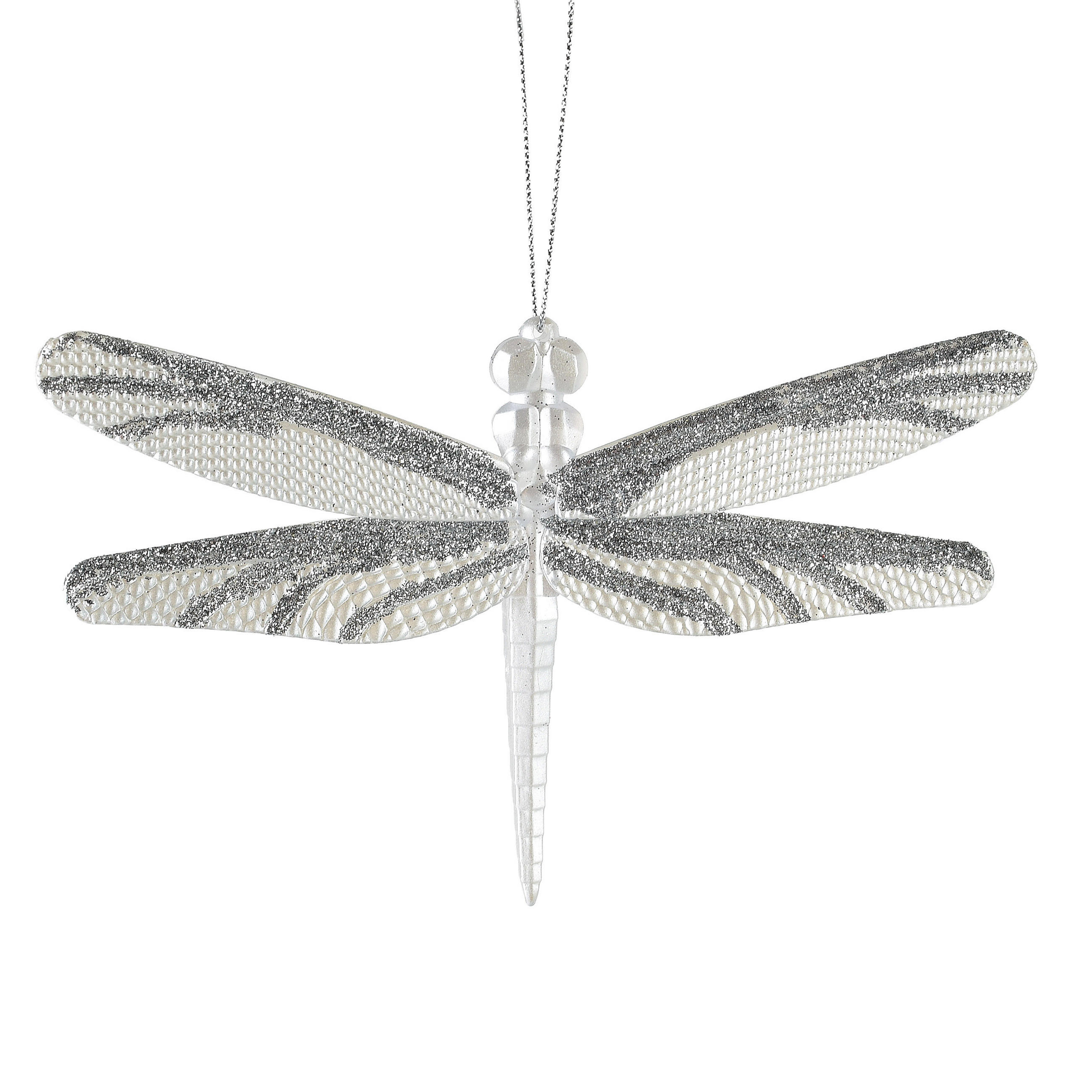 CHRISTBAUMANHÄNGER Santa Lila Silber 11x17x3 cm Kunststoff - Silberfarben, Kunststoff (17/3/11cm) - Mondex