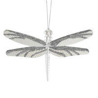 CHRISTBAUMANHÄNGER Santa Lila Silber 11x17x3 cm Kunststoff - Silberfarben, Kunststoff (17/3/11cm) - Mondex