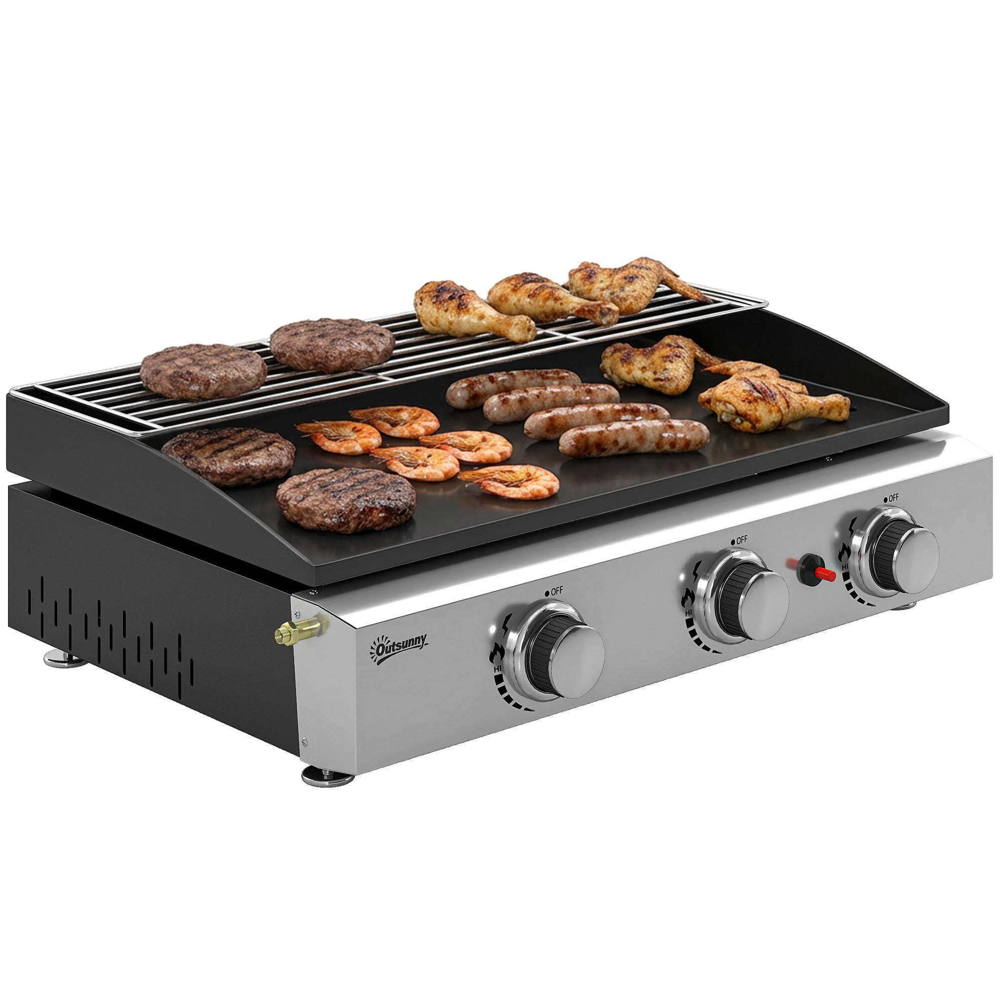 PLANCHA DE-18622 Schwarz - Schwarz, Metall (44/21/62cm) - ComfortXL