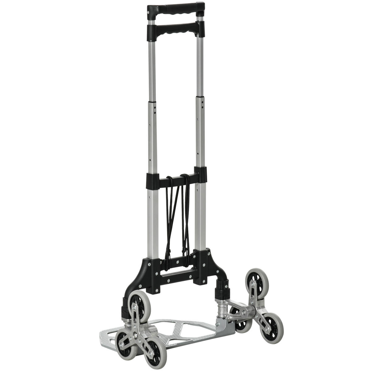 KLAPPBARER Treppensteiger, Silber - Multicolor, Metall (47/100/47cm) - DURHAND
