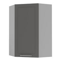 KÜCHENHÄNGESCHRANK Kvantum W4/10/60 Graphit Matt / Grau Matt 60 / 60 / 96cm - Graphitfarben/Grau, Holz/Holzwerkstoff (60/96/60cm) - Feldmann-Wohnen