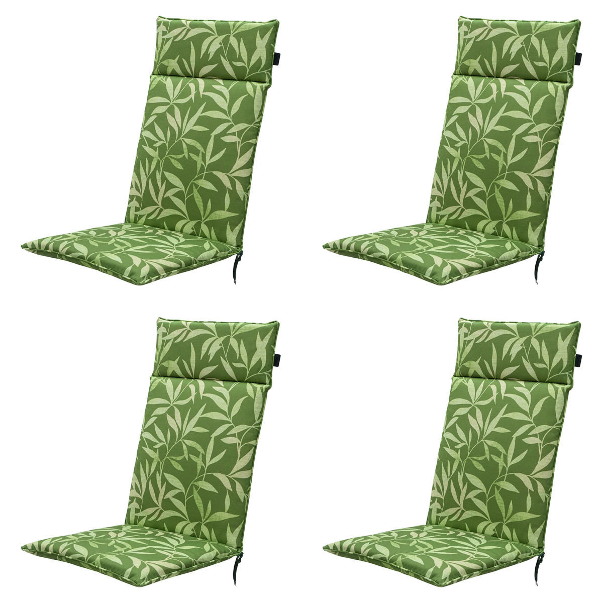 GARTENSTUHLKISSEN Fergus 120/50 cm 4er-Set - Grün, Textil (50/8/120cm) - Madison