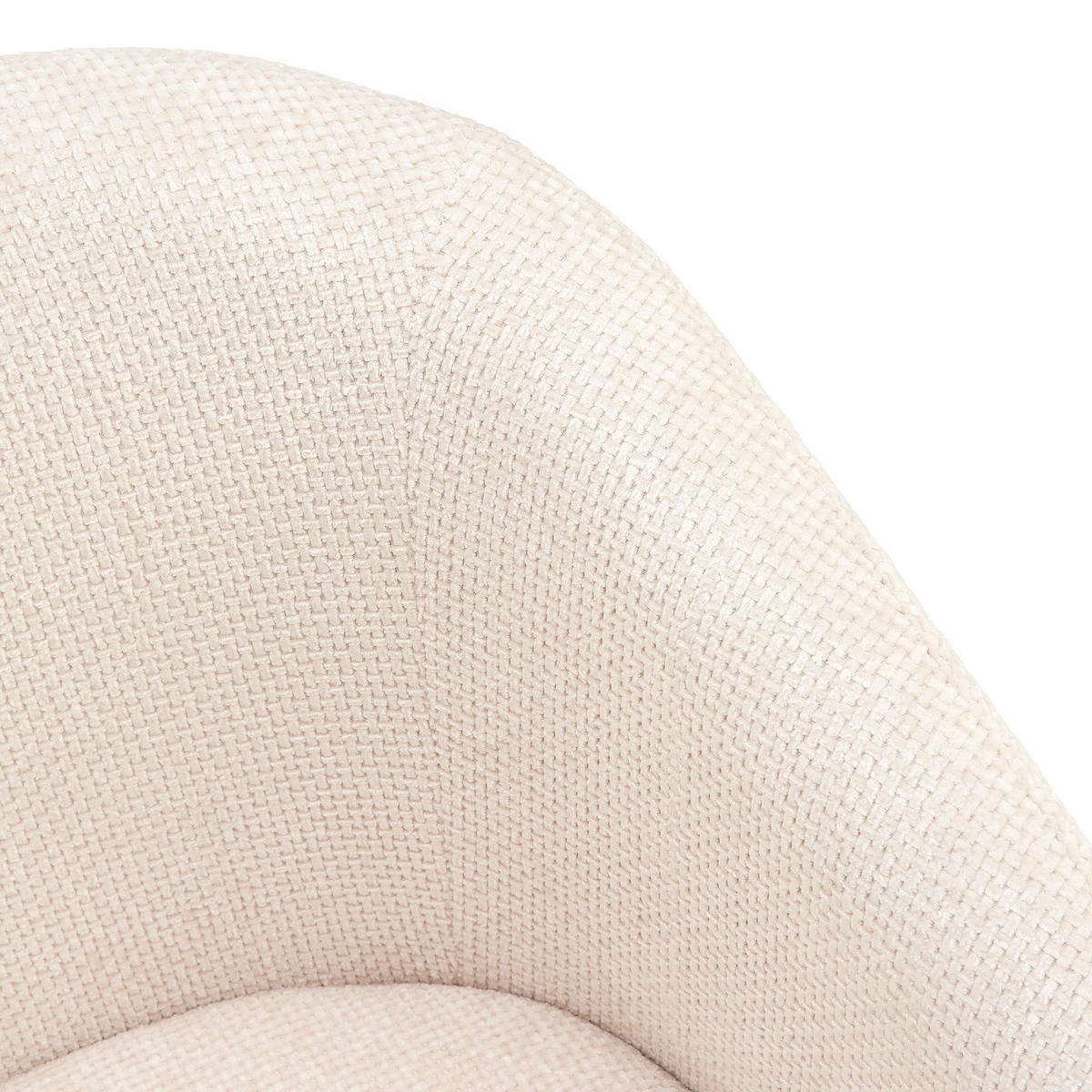 HOME24 Polsterstuhl STENSVED - Beige/Schwarz, Textil/Metall (60/77/59cm) - home24