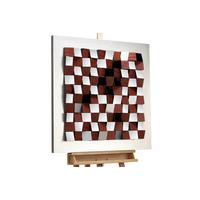 WANDBILD Braun 85/85 cm - Braun, Holz/Kunststoff (5.9/85cm) - KUNSTLOFT