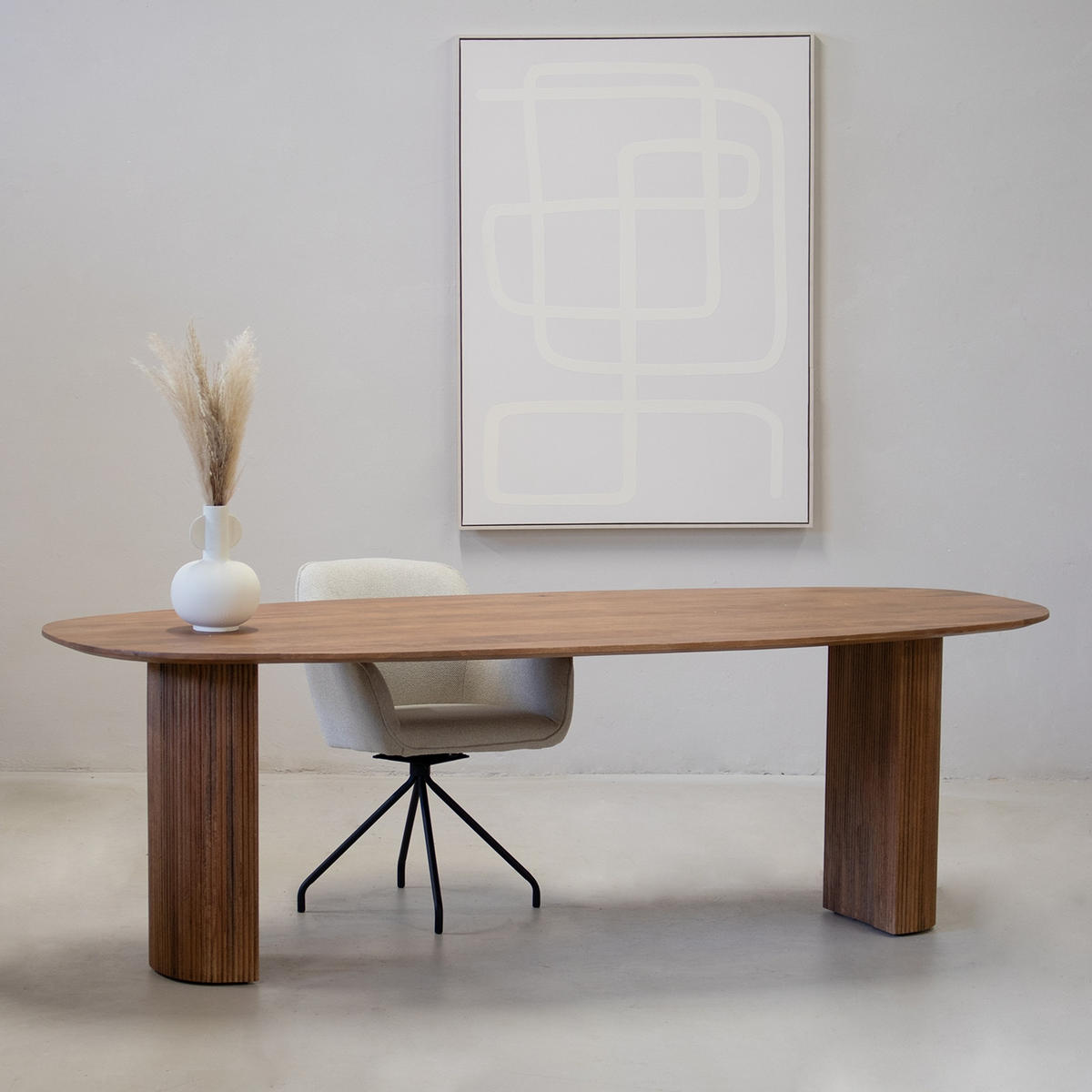 ESSTISCH aus Mangoholz 200cm, braun - Braun, Holz (200/100/76cm) - Giga Meubel