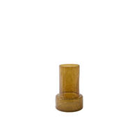 VASE Borando - Orange - 17.5/17.5/27.5 cm - Orange, Glas (27.5cm) - Light & Living