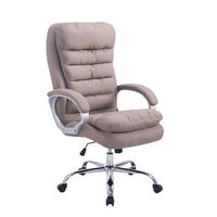 BÜROSTUHL BIG Vancom, Stoff Taupe - Taupe, Textil/Metall (77/122/77cm) - TPFLiving