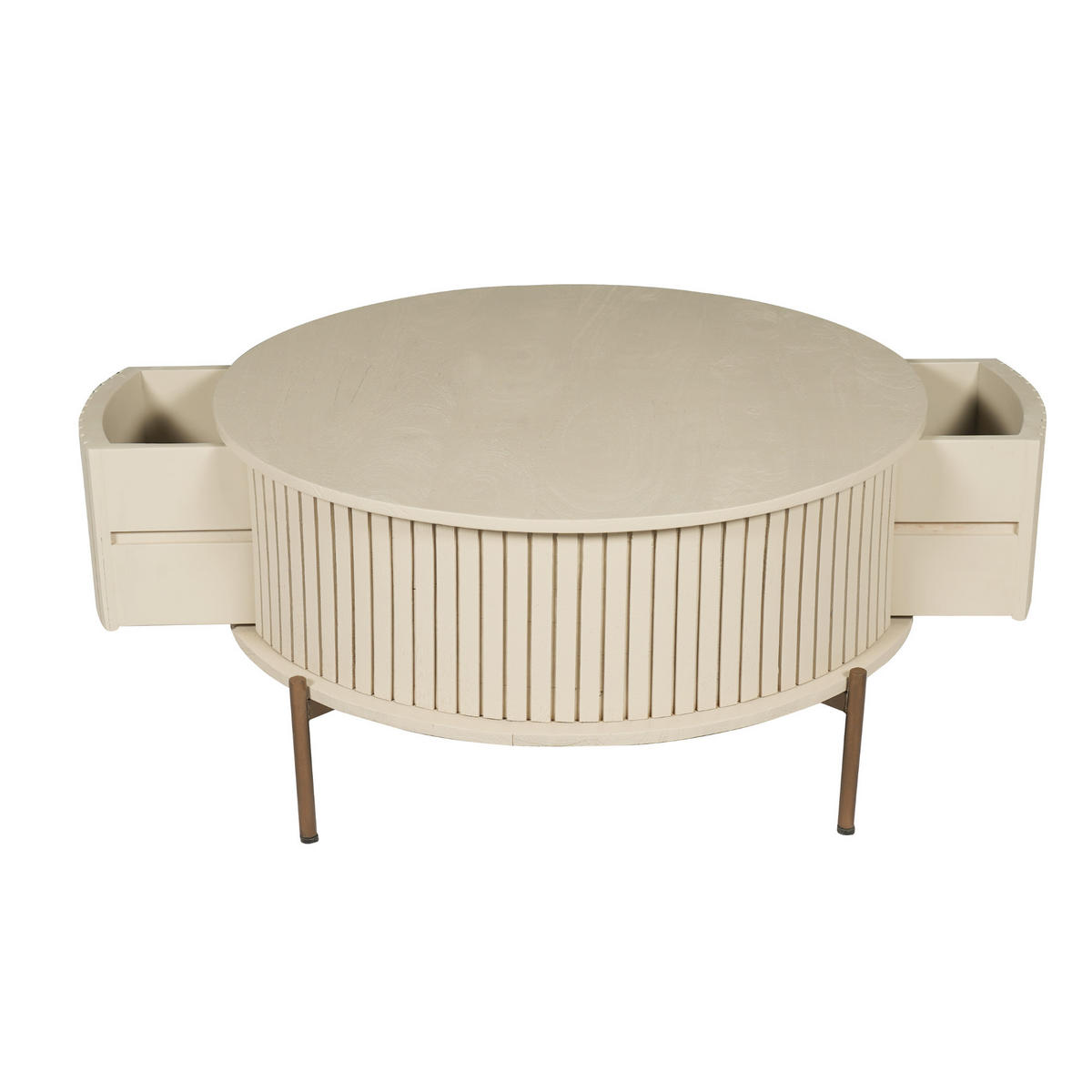 COUCHTISCH Dimora Mangoholz 80 cm / 80 cm Sand - Sandfarben, Holz (80/80/40cm)