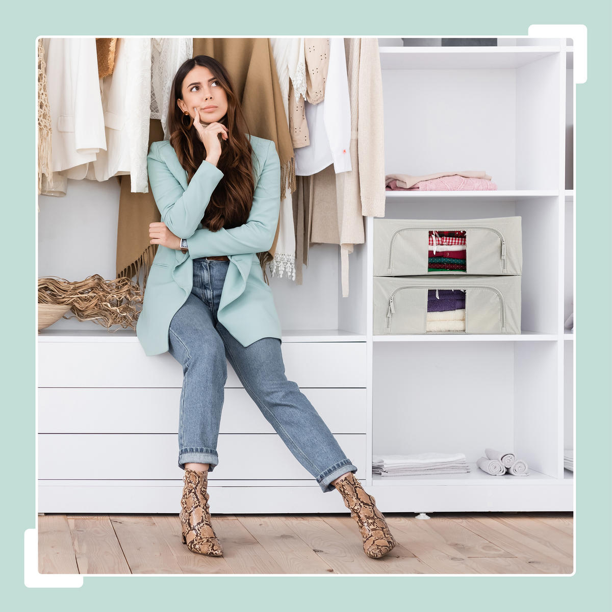 SÚPRAVA na uskladnenie - sivá, kov/textil - Relaxdays