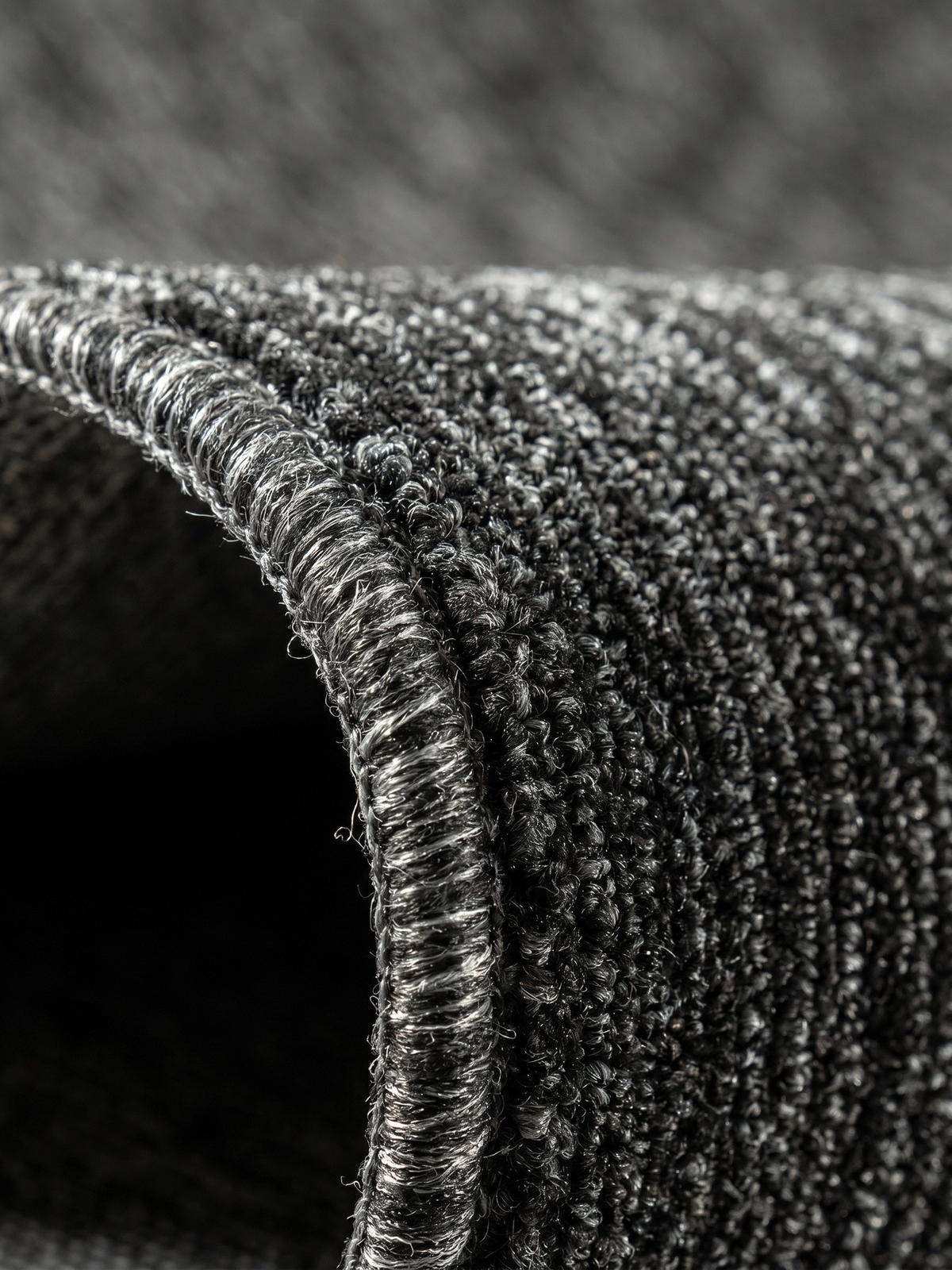 TEPPICH Waschbar Uni Modern Schlafzimmer Strapazierfähig Rund Anthrazit 200x200 cm OEKO-TEX – AMMER - Anthrazit, Textil (200/200cm) - KADIMA DESIGN