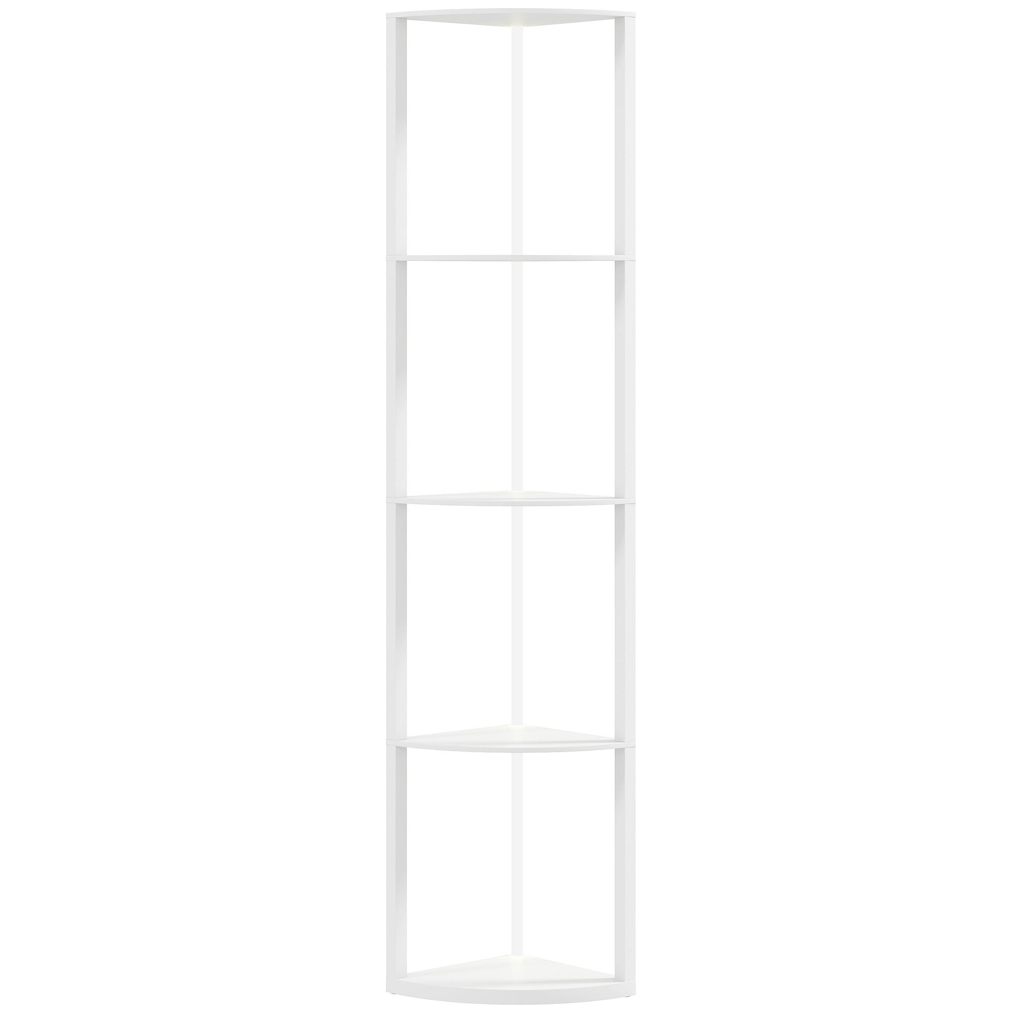 Homcom Stehlampe Weiß 29.5x163x42 cm