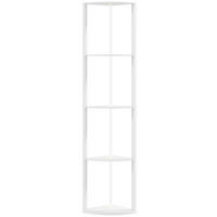 STEHLAMPE MDF Weiß - Weiß, Holzwerkstoff (42/29.5/163cm) - HOMCOM