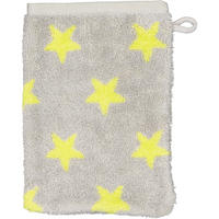WASCHHANDSCHUH NEW STARS STERNE KLEIN 6261 PLATIN/LIME - 75 - Gelb, Textil (16/22cm) - Cawoe