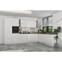 ECKKÜCHE 350 x 260 cm – Aspen KA4-M350 - in Weiß/Hochglanz - Weiß, Holz (610/212/58cm) - Milaros Markt