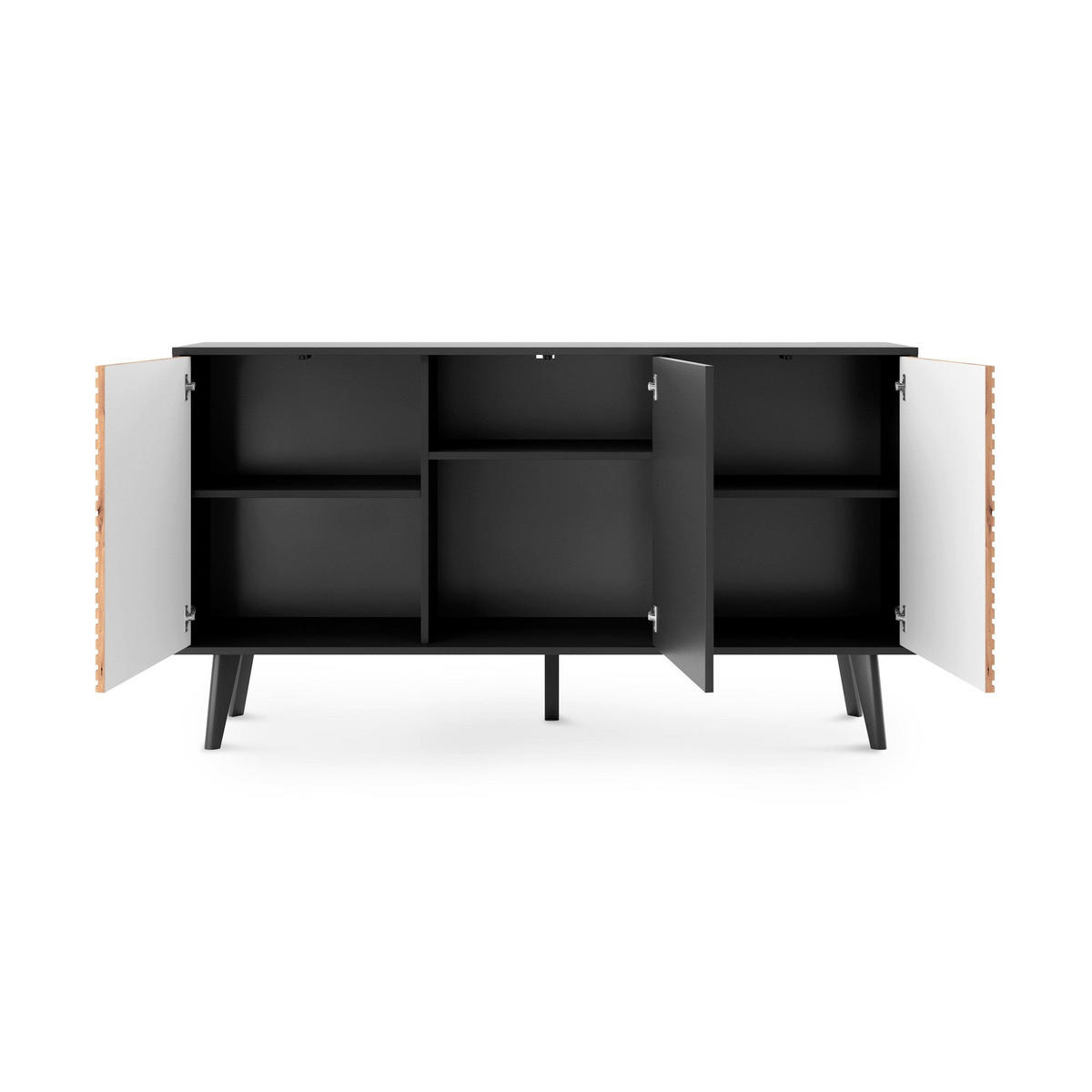 KOMMODE Las - Braun, Holzwerkstoff (154/83/39cm) - Pillovely