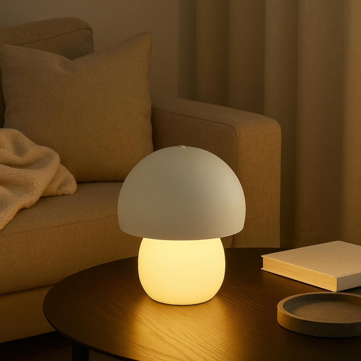 TISCHLEUCHTE Dupis Weiß 20/20/23,8 cm - Weiß, Glas (20/20/23.8cm) - Brilliant