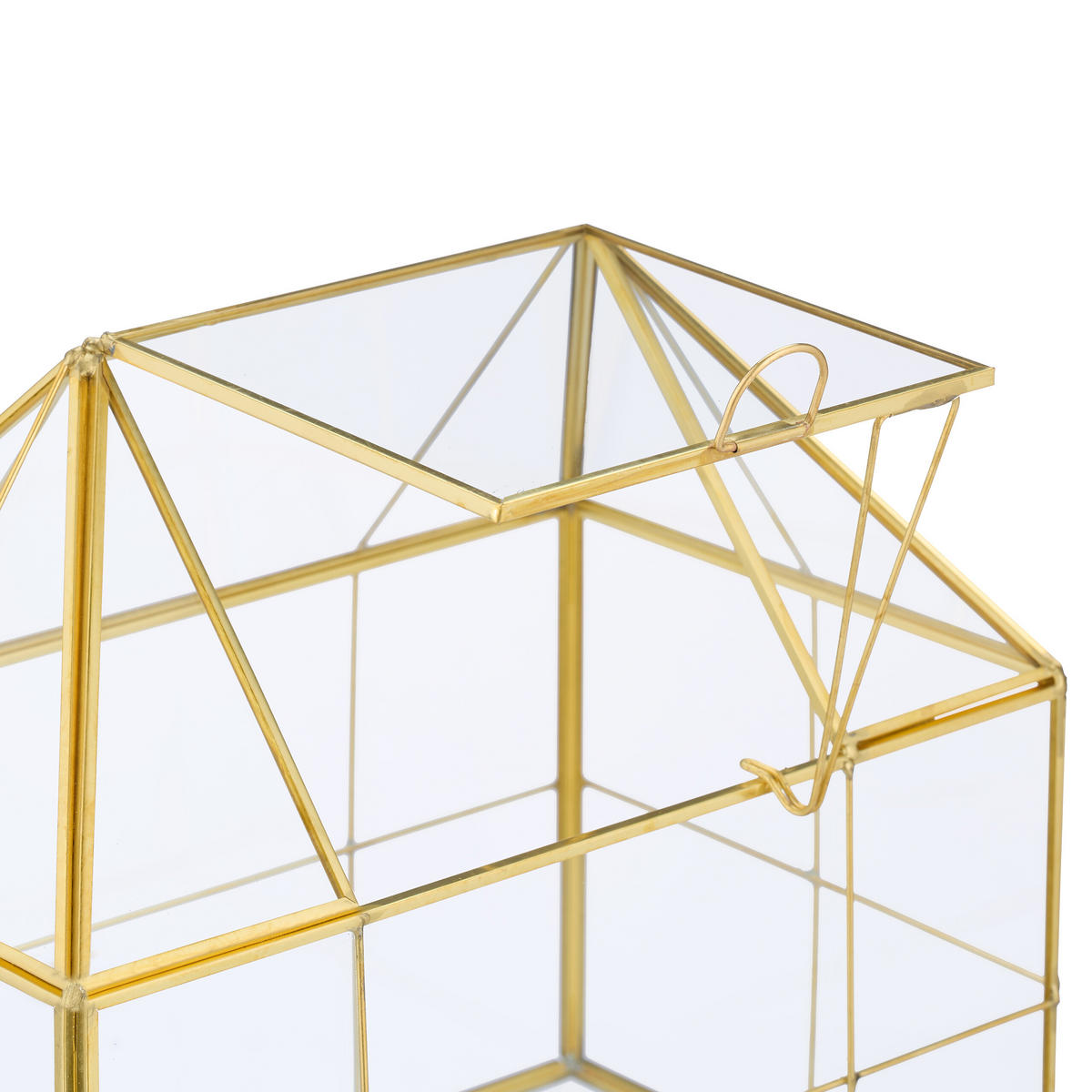 PFLANZENTERRARIUM - Transparent, Glas/Metall (23/21/14cm) - Relaxdays