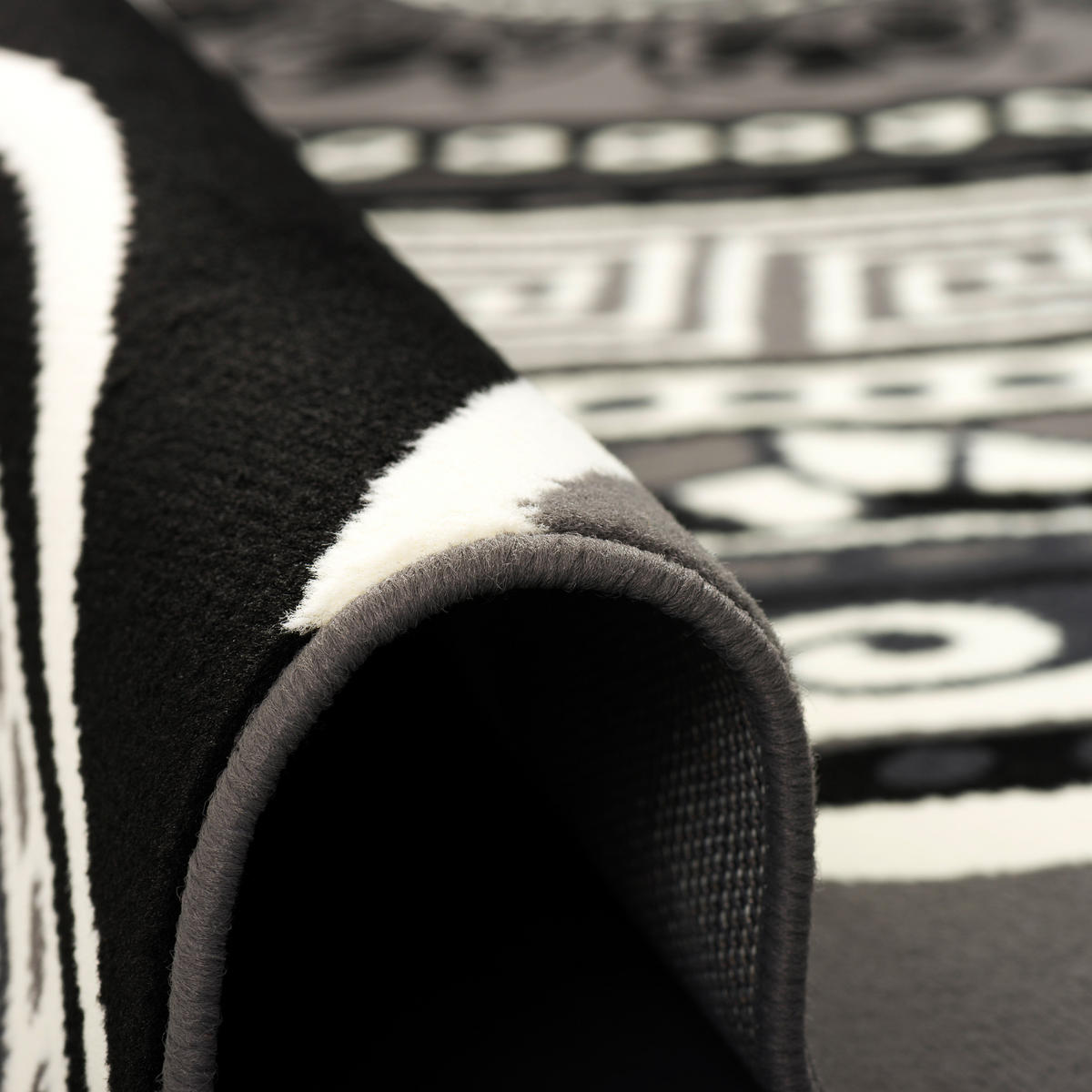 TEPPICH TRENDLINE MANDALA - Schwarz, Textil (140/200cm) - Pergamon