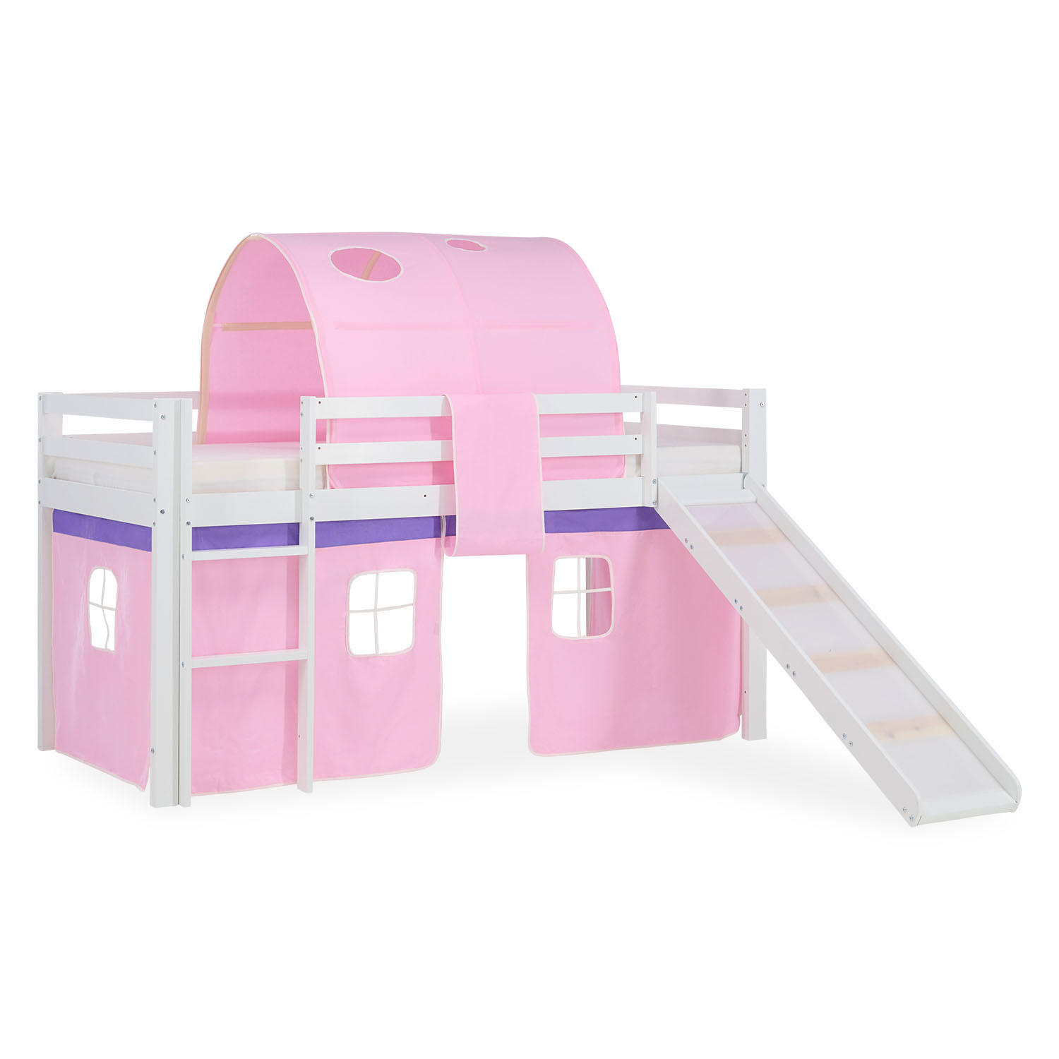 HOCHBETT Tunnel 90/200 cm Rosa - Weiß/Rosa, Holz (90/200cm) - Homestyle4u