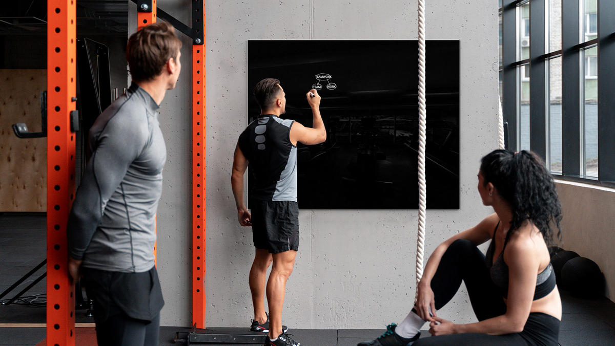 GLASBOARD - Schwarz 150x120cm - Schwarz, Glas (150/120/0.7cm) - ALLboards