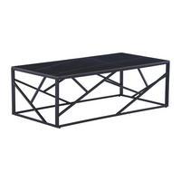 COUCHTISCH - Keramik & Metall - Marmor-Optik Schwarz - MELRONE - Schwarz, Keramik (120/60/40.5cm) - Pascal Morabito