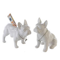 DEKOSKULPTUR Spardose Bulli, 2er Set, Porzellan, Weiß - Weiß, Keramik (20/12/36cm) - Gilde