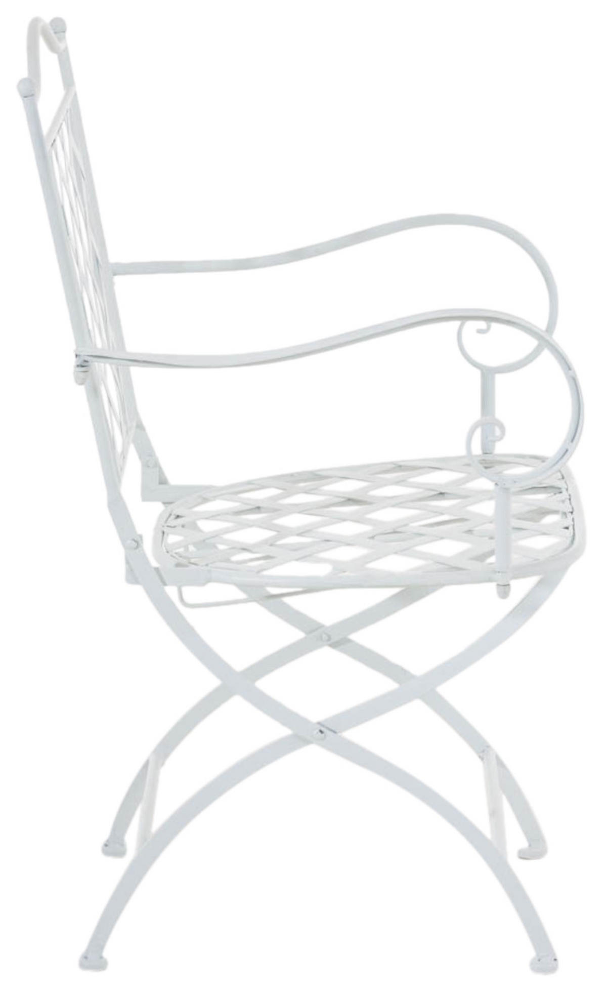 STÜHLE Athan - 2er Set weiß - Weiß, Metall (56/93/51cm) - TPFGarden