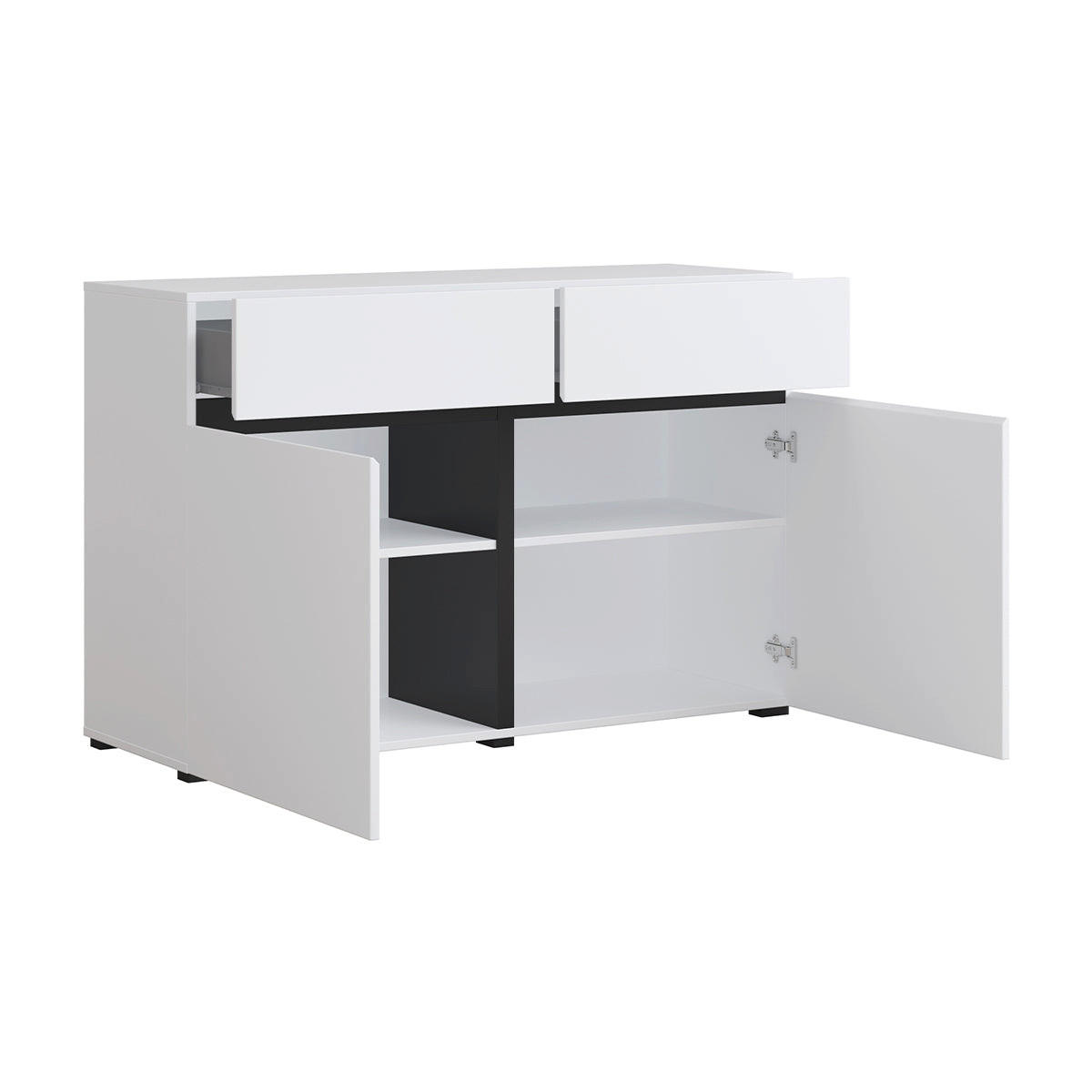 SIDEBOARD Lilia Weiß - Weiß, Holzwerkstoff (119/78/40cm) - Petits-meubles
