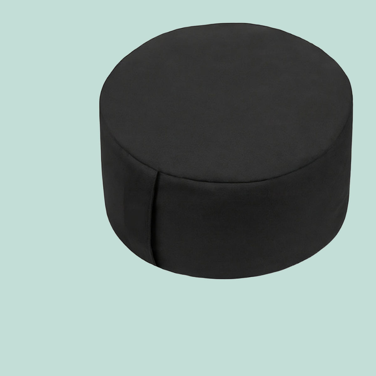 MEDITATIONSKISSEN Set - Schwarz, Naturmaterialen/Textil (33/33/13cm) - Relaxdays