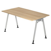SCHREIBTISCH Serie-A 80/140/74 cm in Eichefarben - Eichefarben, Holzwerkstoff (80/140/74cm) - bümö