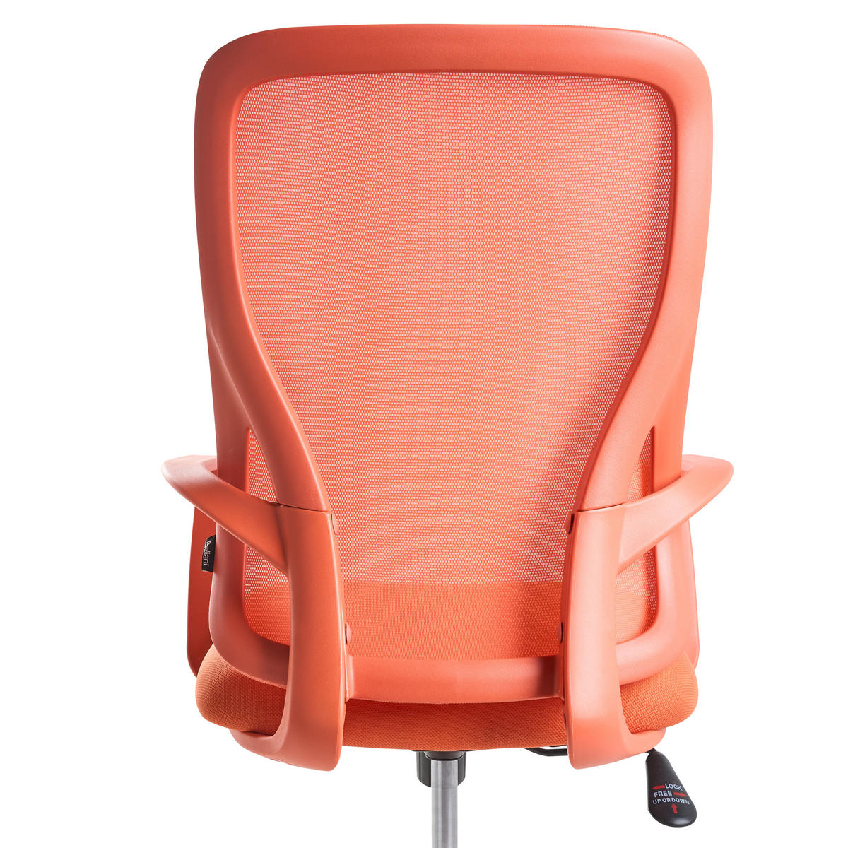 BÜROSTUHL Orange Luma - Orange, Textil (60/98/60cm) - Beliani