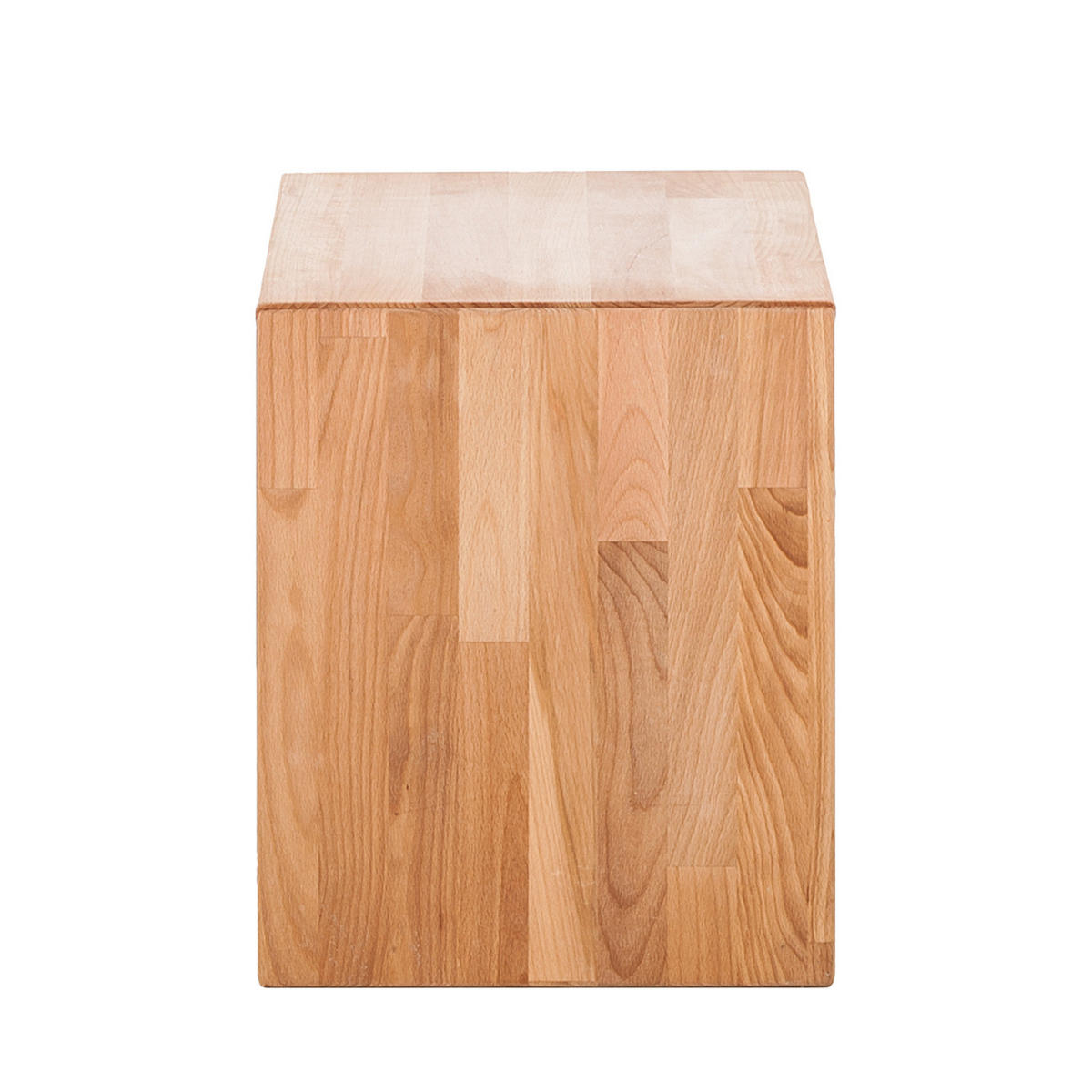 NACHTKOMMODE - Kernbuche - Kernbuche, Holz (40/40/33cm) - home24