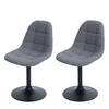 ESSZIMMERSTUHL Grau 2er-Set - Dunkelgrau/Grau, Textil (47/83/43cm) - MCW