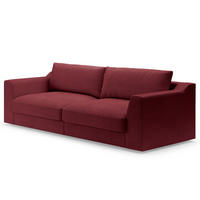 BIG-SOFA - Weinrot, Kunststoff/Textil (274/90/112cm) - home24