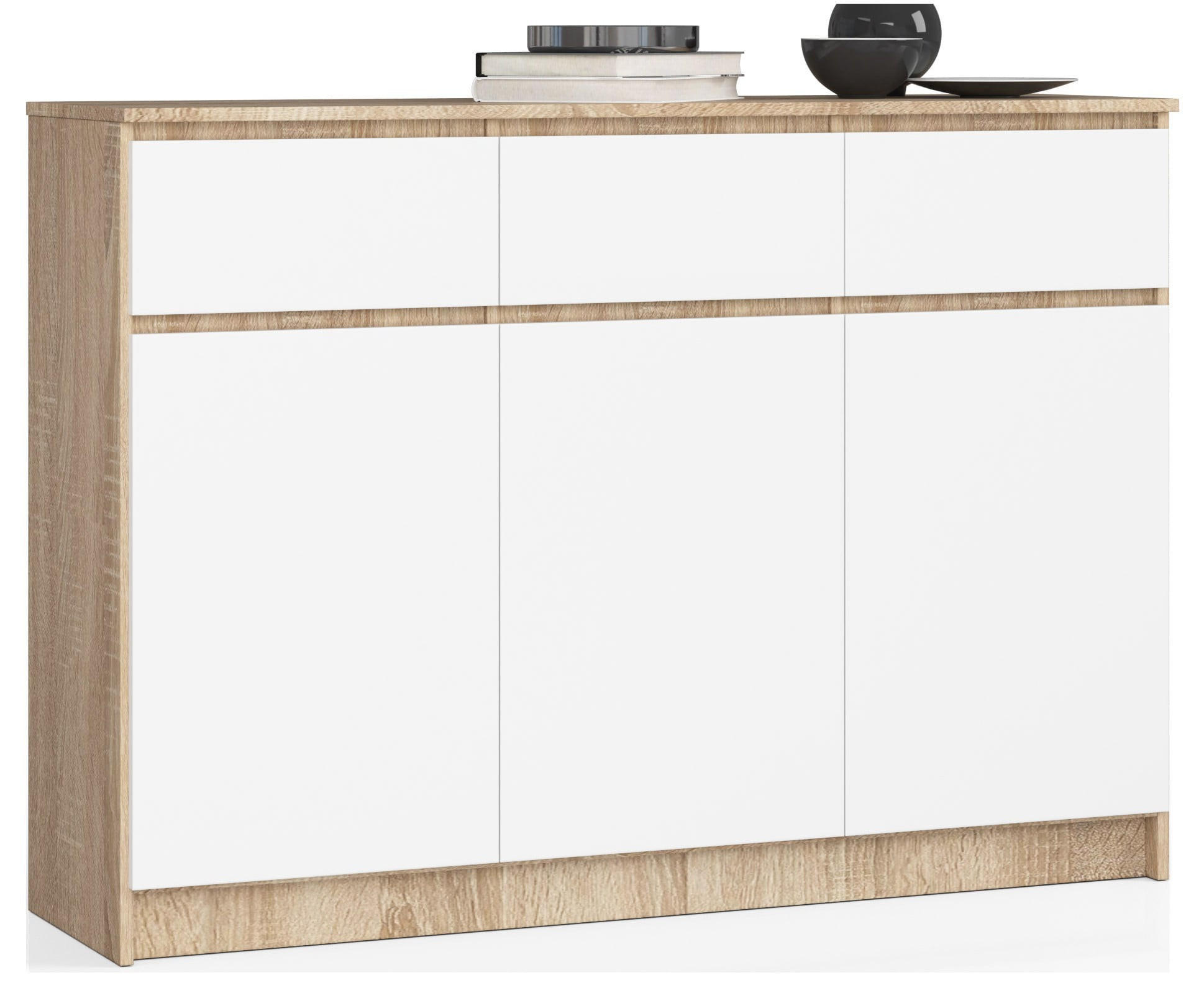 RAUMHIRSCH FURNITURE KOMODA dub Sonoma, bílá 99/138/40