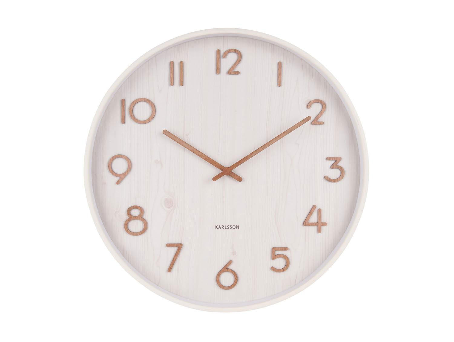 Onzeno Wanduhr Weiß 40x40x1 cm
