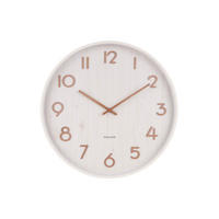 WANDUHR Pure Ø40 cm - Weiß, Holz (40/40/4.5cm) - Karlsson