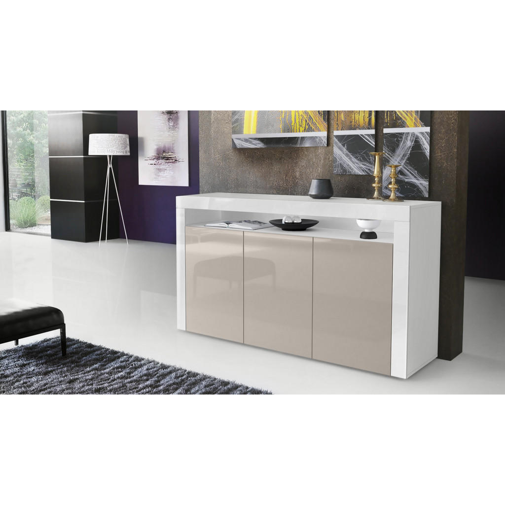 Thumbnail - Vladon Sideboard, Sand, Holzwerkstoff, 155x92x40 cm, Wohnzimmer, Kommoden & Sideboards, Sideboards