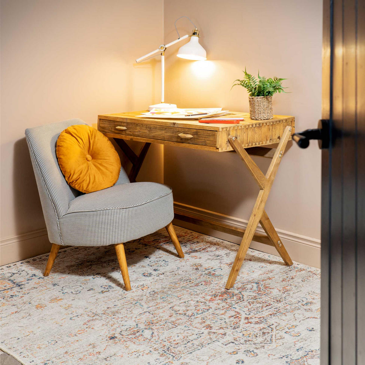 FLACHWEBETEPPICH Cecilia Beige - Beige, Textil (80/150cm) - Kukoon Rugs