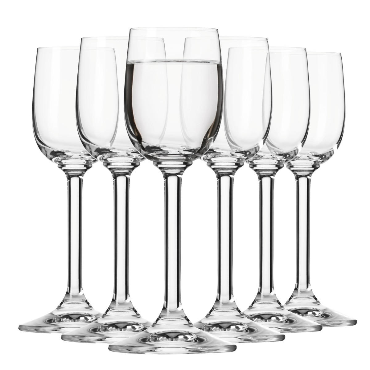 SCHNAPSGLÄSER GEMA, 6ER-SET, 70 ML - Transparent, Glas (0.07L) - Krosno Glass