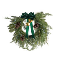 WEIHNACHTSKRANZ Bergen, Ø67cm - Grün, Kunststoff (67/16/67cm) - home&you