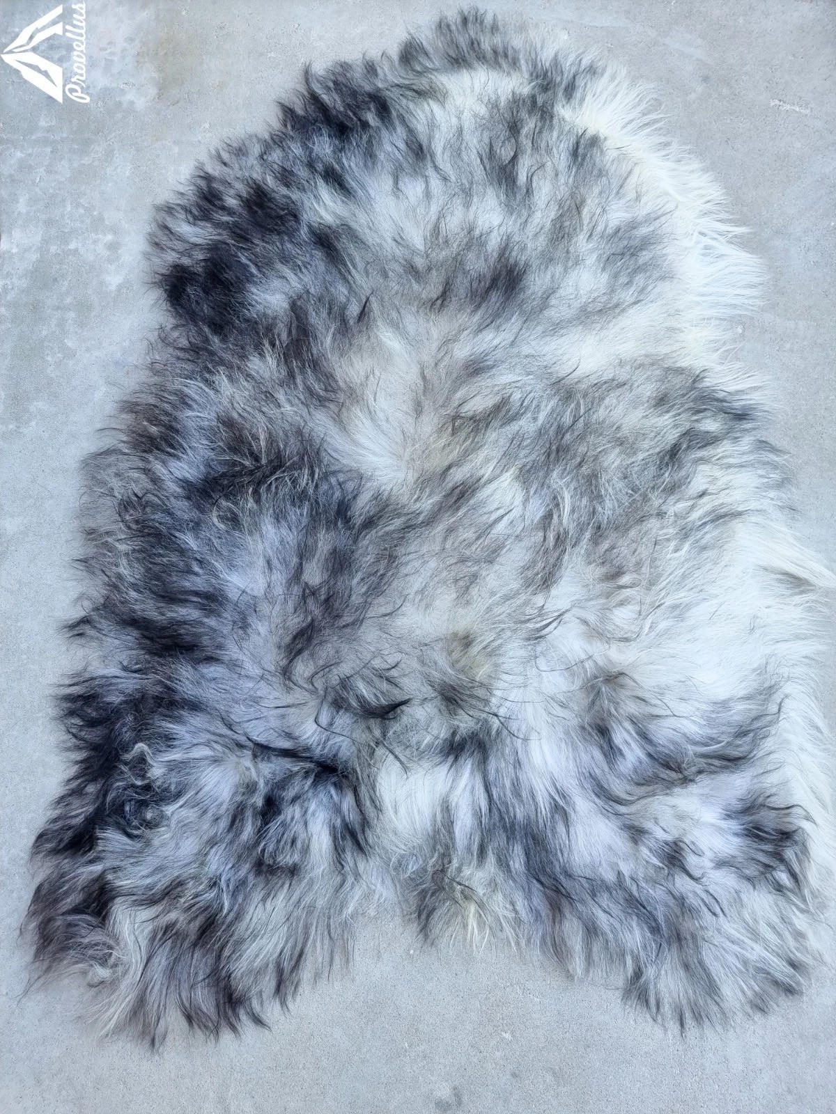 SCHAFFELL Langhaar skandinavisch weich chromfrei Schwarz geflammt ca. 135 cm - Schwarz Hochglanz, Fell (75/135cm) - Provellus