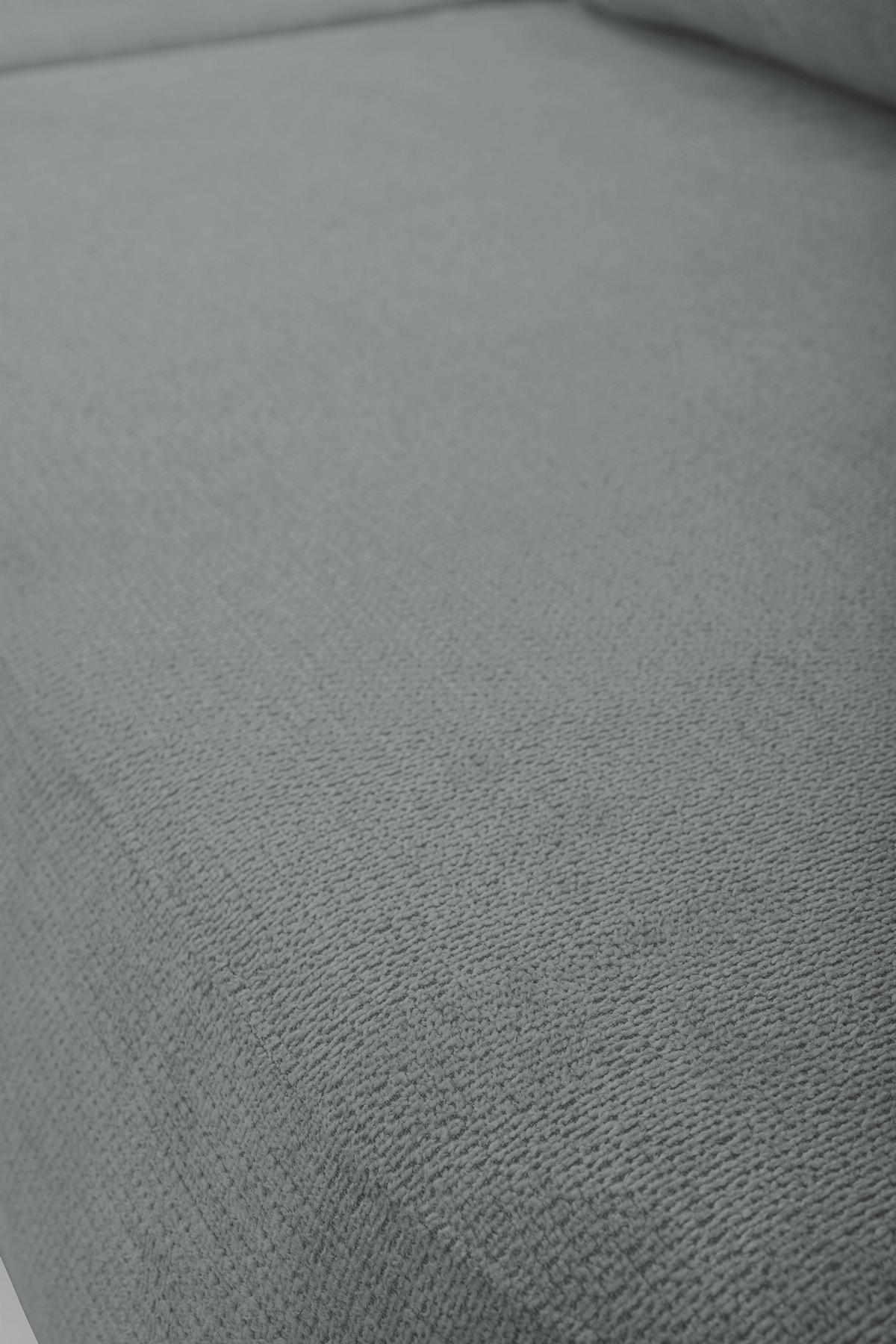 ECKSOFA AMICO L-S Grau Geflochtener Stoff mit Schlaffunktion - Grau, Holz (248/174cm) - MASSENO