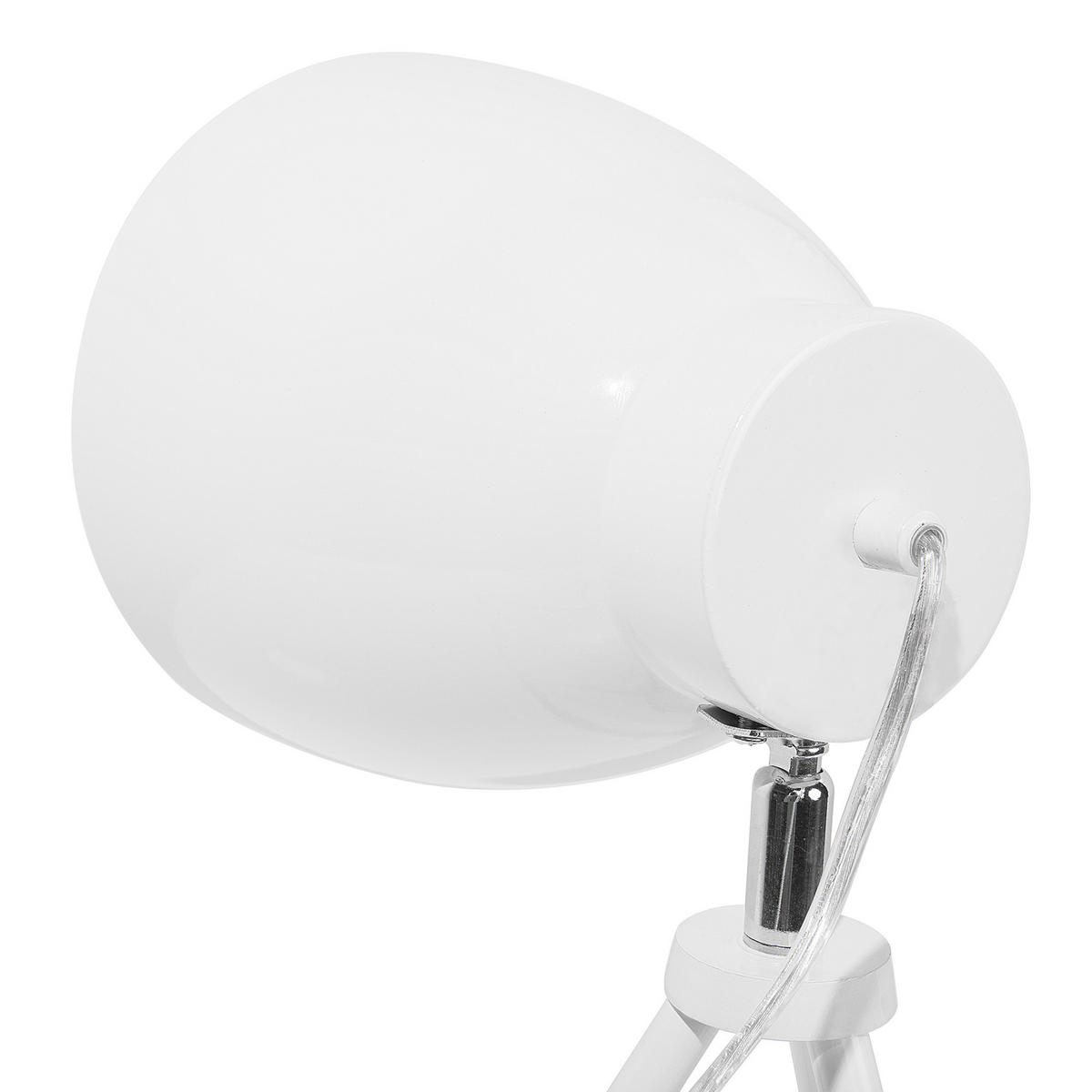 SCHREIBTISCHLAMPE Tamega 16/16/43 cm - Weiß, Metall (16/16/43cm) - Beliani