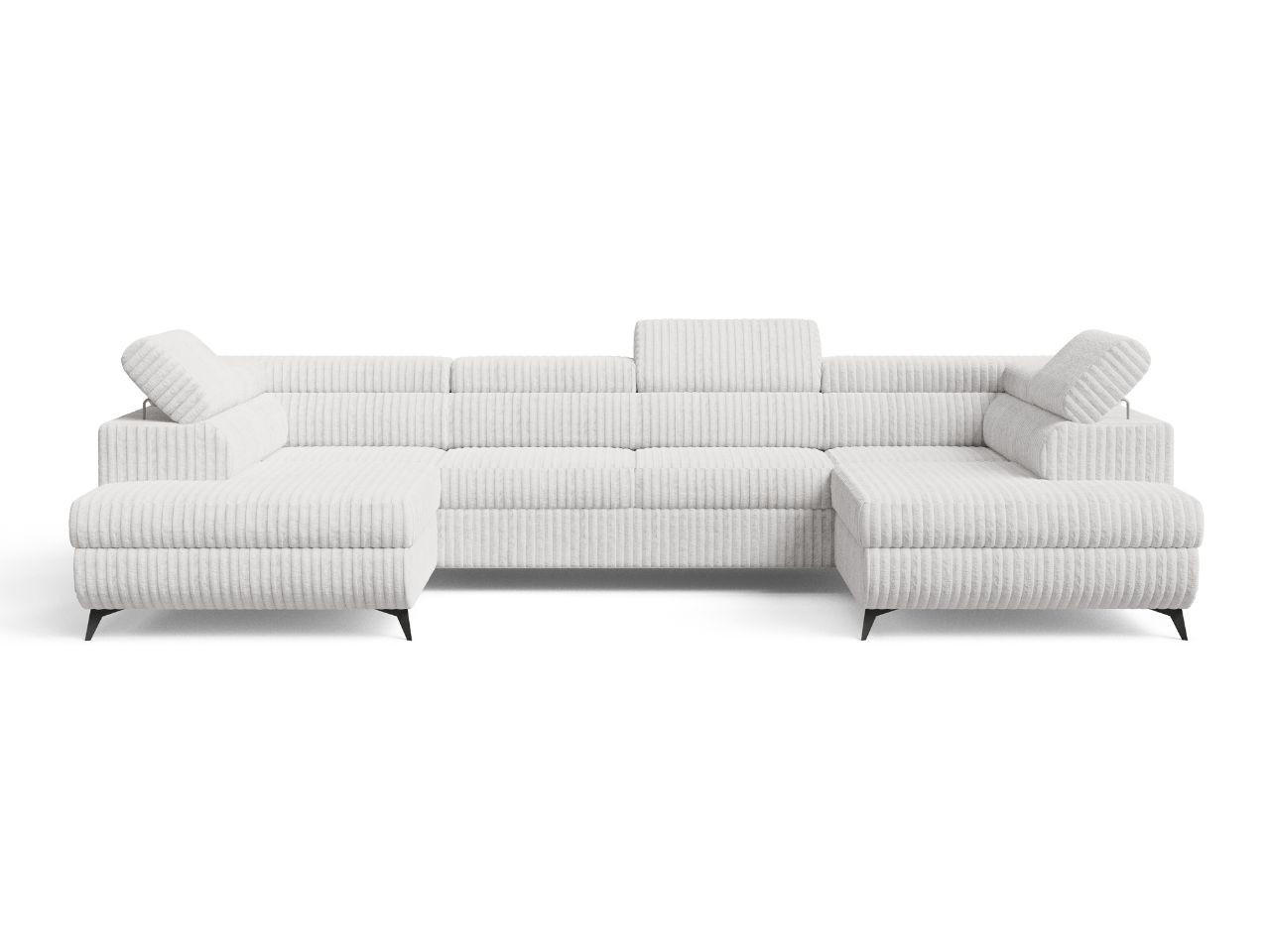 ECKSOFA U Argon Grau - Schwarz/Grau, Holz/Textil (322/190cm) - Graingold