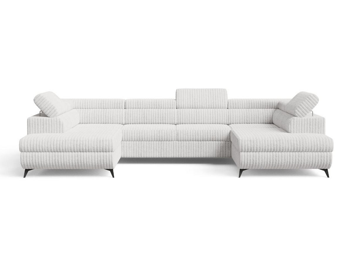 ECKSOFA U Argon Grau - Schwarz/Grau, Holz/Textil (322/190cm) - Graingold