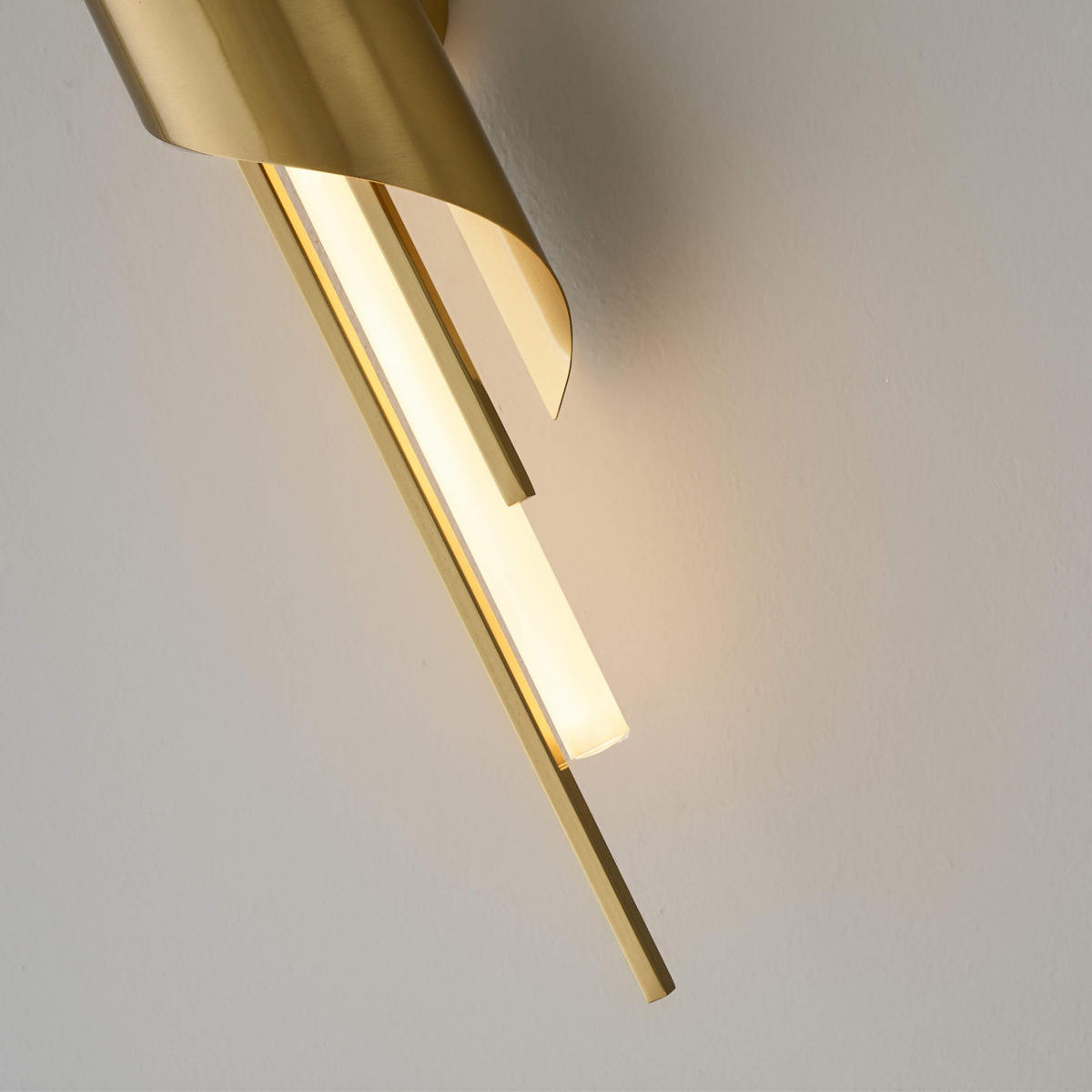 WANDLEUCHTE Zénaïa, Gold, 65cm - Goldfarben, Metall (8.5/65/10cm) - KOSILUM