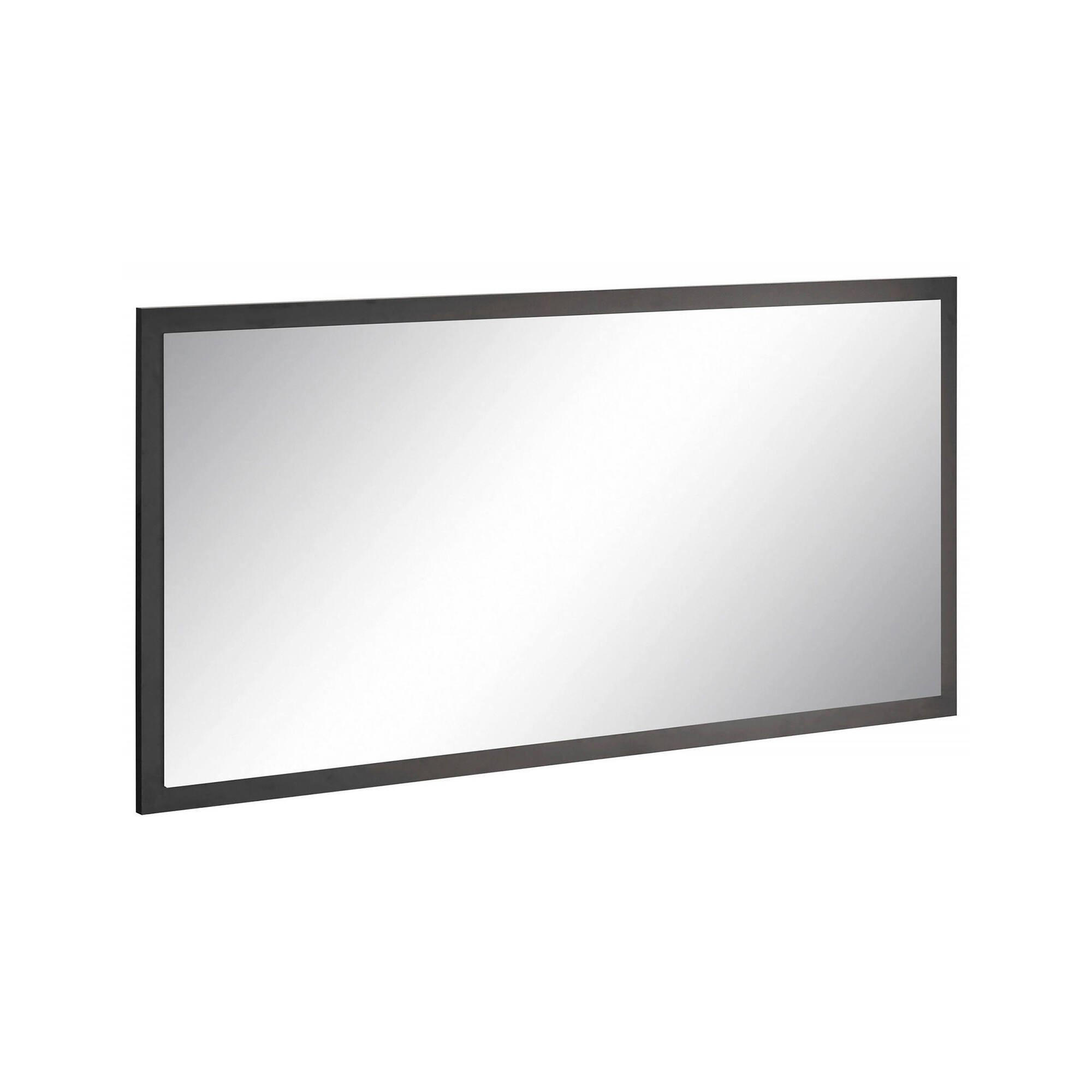 SPIEGEL Glänzendes Anthrazit 2/120/60 cm - Schwarz, Holzwerkstoff (120/60/2cm) - DMORA