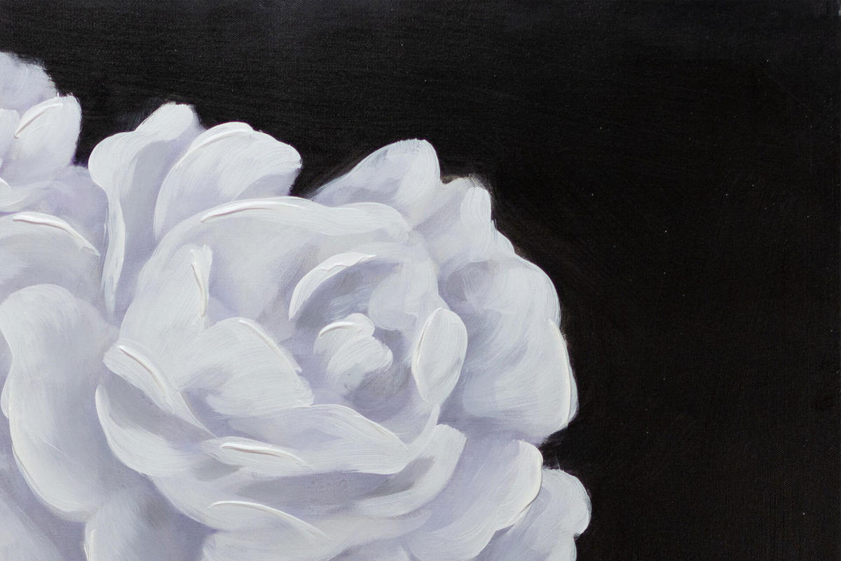 ACRYLBILD HANDGEMALT 80/80 cm - Schwarz, Holz/Textil (2/80cm) - KUNSTLOFT